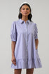 Fannie Striped Levy Button Down Shift Dress